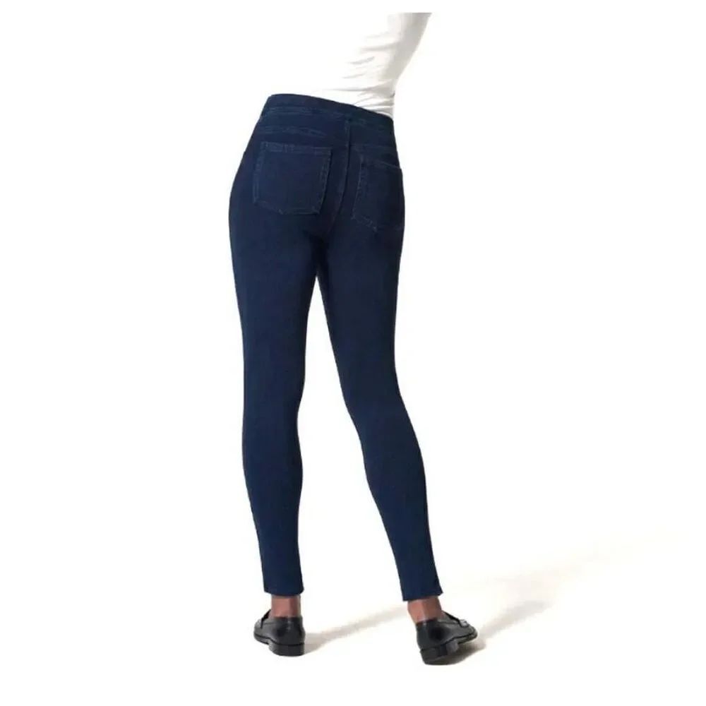 Spanx blue slimming faux jeans shapewear S jeggings